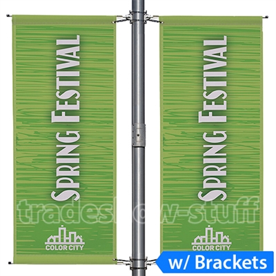 30in Spring Arm Street Pole Banner