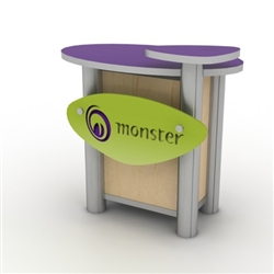 Custom Hybrid Trade Show Counter Pedesta (MOD-1184)