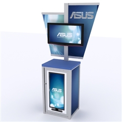 Hybrid Trade Show Monitor Kiosk Display