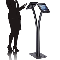 Double iPad Kiosk Stand for Trade Shows