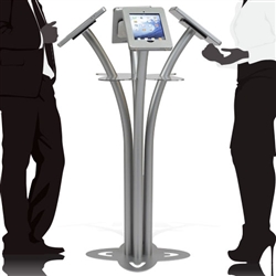 Quad iPad Kiosk Stand for Trade Shows