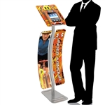 iPad Kiosk Stand Locking Clamshell w/ Graphics