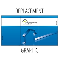 Campaign Trade Show Counter Replacement Graphic