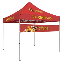 Quarter Wall Event Tent Custom Banner