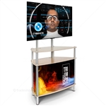 Trapezoid Portable Monitor Kiosk (w/Graphics)