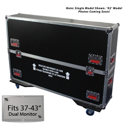 37" - 43" Gator Road Case -  For Dual (x2) Flat Panel Monitors