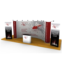 ISO Frame Wave Trade Show Display 21' Kit