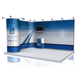 ISO Frame Wave Trade Show Display 23.75' Kit