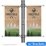 18in Double-Span Street Pole Banner