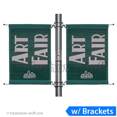 24in Double-Span Street Pole Banner