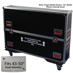 43" - 50" Gator Road Case -  For Dual (x2) Flat Panel Monitors