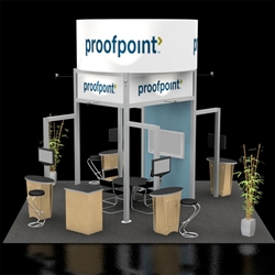 Proofpoint Hybrid Trade Show Rental Display