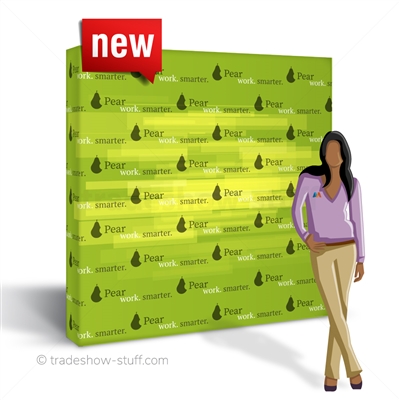 a!!ure 8ft Tension Fabric PopUp Step and Repeat Backdrop