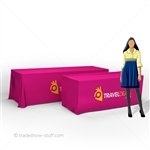 Convertible Trade Show Table Cover w/Full Color Logo