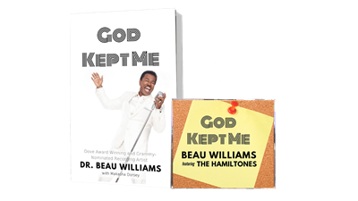 "God kept me" Devotional and " God kept me" CD single.