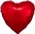 18 inch METALLIC RED Heart Shape