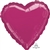 METALLIC FUCHSIA Heart Shape