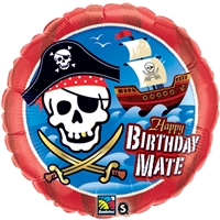 18 inch Happy Birthday Mate Pirate Ship