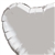 Qualatex 36 inch Silver Heart shaped foil balloon