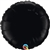 18 inch BLACK Round Qualatex Foil Balloon