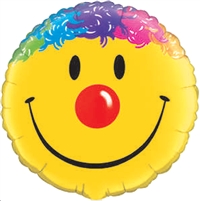 18 inch Smile Face with Hair foil balloon