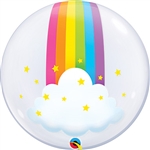 BUBBLE Rainbow Clouds Balloon