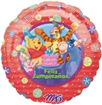 18 inch Disney Pooh & Friends Feliz Cumpleanos