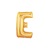 14in GOLD Letter E Megaloon Jr., Price Per Bag of 5