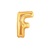 14in GOLD Letter F Megaloon Jr., Price Per Bag of 5