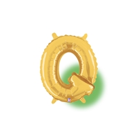 14in GOLD Letter Q Megaloon Jr., Price Per Bag of 5