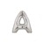 14in SILVER Letter A Megaloon Jr., Price Per Bag of 5