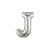 14in SILVER Letter J Megaloon Jr., Price Per Bag of 5