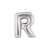 14in SILVER Letter R Megaloon Jr., Price Per Bag of 5