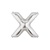 14in SILVER Letter X Megaloon Jr., Price Per Bag of 5