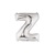 14in SILVER Letter Z Megaloon Jr., Price Per Bag of 5