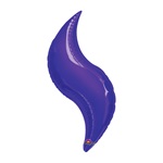 36in PURPLE CURVE Foil Balloon, Price Per Package of 3