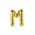 16 inch Letter M Northstar GOLD