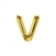 16 inch Letter V Northstar GOLD