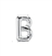 16 inch Letter B Northstar SILVER