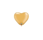 6 inch Qualatex Heart GOLD