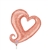 14 inch Chain of Hearts ROSE GOLD Balloon