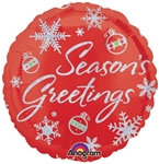 18 inch Season's Greetings Sparkles Holographic