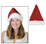 Full Size Metallic Santa Hat