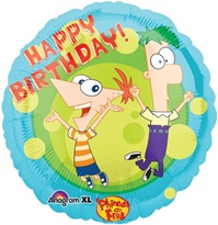 18 inch Disney PHINEAS and FERB Birthday Balloon