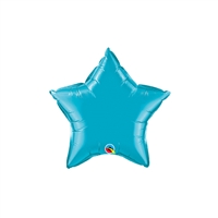 9 inch TURQUOISE Star Qualatex Foil Balloon