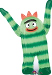 34 inch Yo Gabba Gabba Brabee Shaped foil balloon