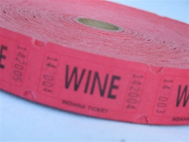 Assorted Color Single Tickets WINE
