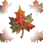 Holographic Fall Leaf Balloon