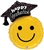 Smiley Face Graduation Balloon