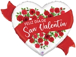 Feliz Dia De San Valentin foil balloon